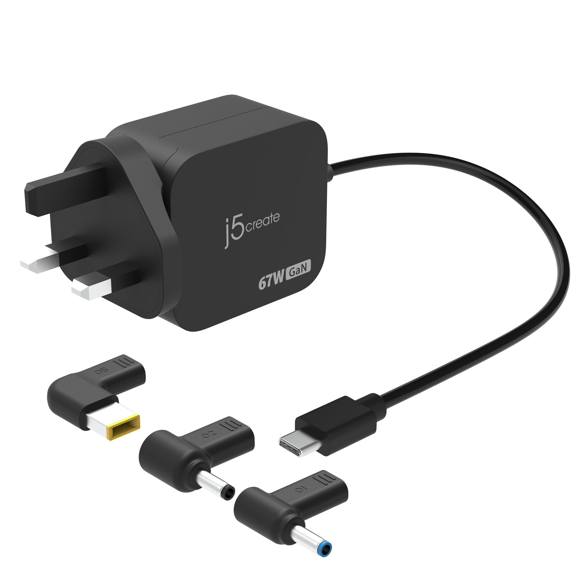 67W GAN PD USB-C MINI CHARGER/WITH 3 TYPES OF DC CONNECTOR - U_2