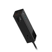 INCARCATOR RETEA Baseus PowerCombo Pro Powerstrip, compatibil USA 110V, Quick Charge 100W, 3 x AC, 2 x USB Type-C Output 5V/3A, 2 x USB, lungime cablu 1.5m, negru  E00023509113-00  (timbru verde 0.18 lei) - 6932172634995