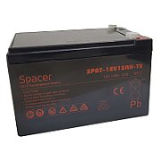 ACUMULATOR UPS SPACER 12V /  7Ah, dimensiuni: 151x66x96mm, inaltime+terminal: 102mm, terminal F1(T1), pt. sisteme de securitate, 