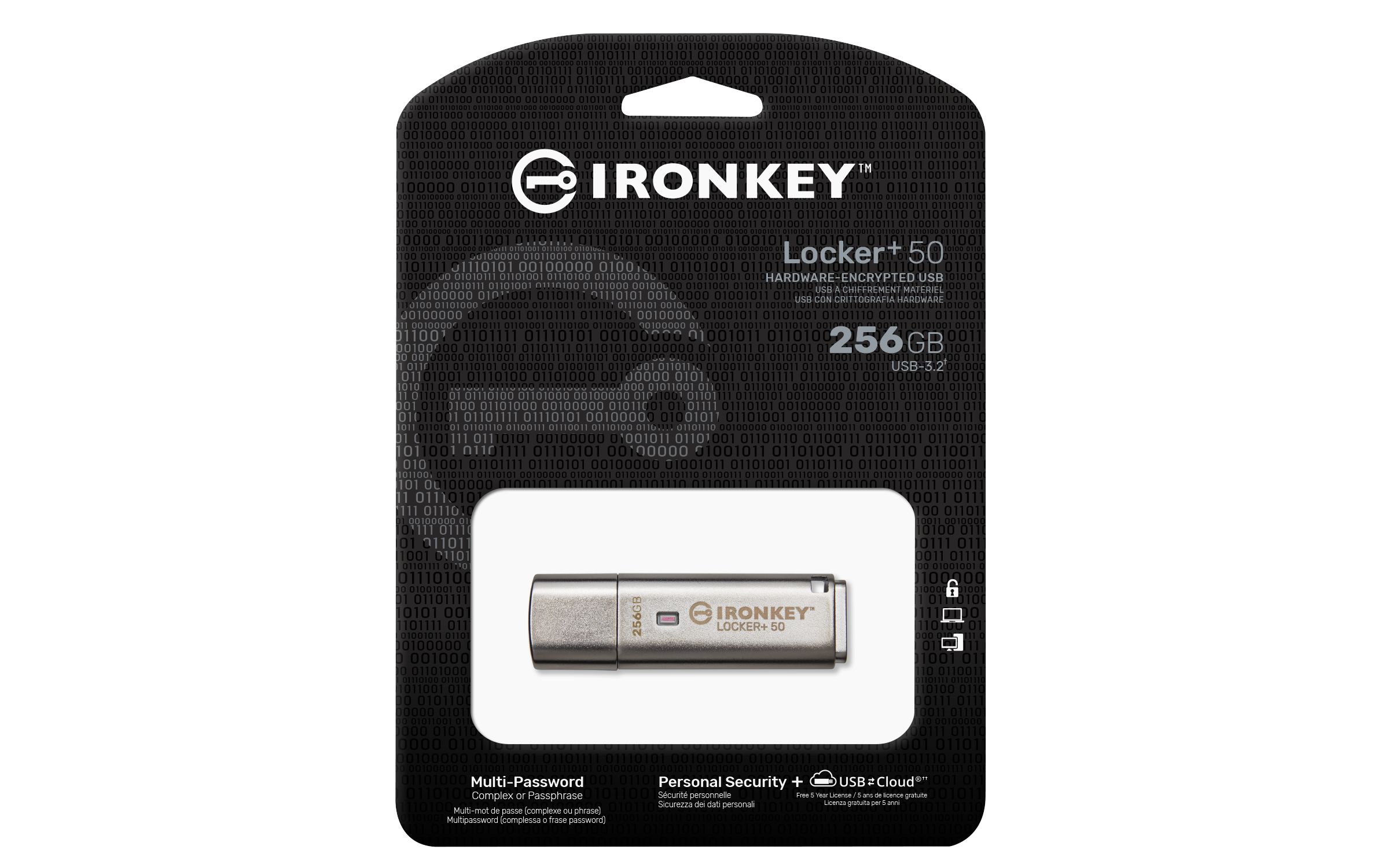 256GB USB 3.2 IRONKEY LOCKER+50/AES USB W/256BIT ENCRYPTION_6