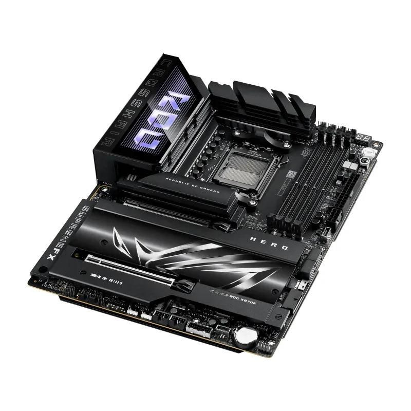 Placa de Baza ASUS ROG CROSSHAIR X870E HERO AM5, 4x DDR5, 1x HDMI 2x Type-C, 2x PCIE 5.0 x16 4x PCIE 4.0 x16, 5x M.2, WIFI7, 4x SATA 6GB/s, ATX_4