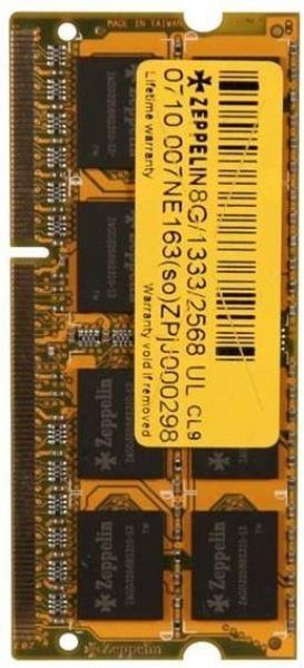 SODIMM  ZEPPELIN, DDR3 8 GB, 1333 MHz, 
