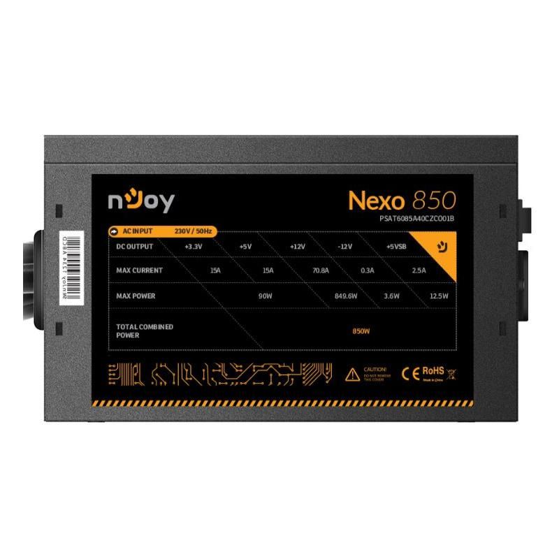 Sursa NJOY NEXO 850W 80+ GOLD, ATX, Active PFC, Protectie OVP / OCP / SCP / OPP, negru_2