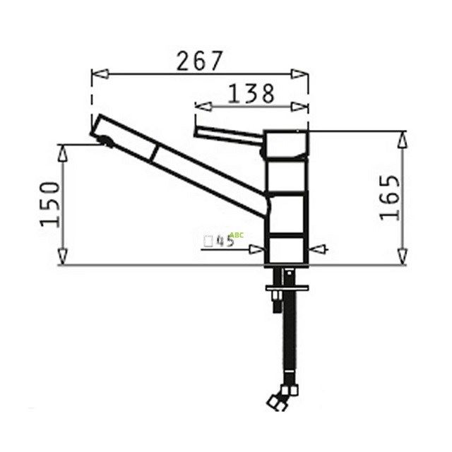 PYRAMIS TRONTO granite beige mixer tap_3