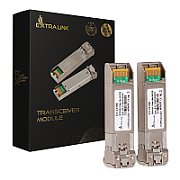 Extralink SFP28 25G 2-Pack | SFP28 Module | 25Gbps  LC/UPC Duplex  1310nm  10km  single mode  DOM_1