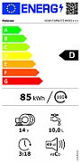 Masina de spalat vase Heinner HDW-FSM60714AXD+++, 14 seturi, 7 programe, clasa de eficienta energetica D, Auto-door opening, control  electronic, display LED, programe:  Auto, Rapid, Intensiv, Universal, Pahare, 90minute, Half load (dual zone), pornire intarziata (1-24h), optiuni: Extra uscare