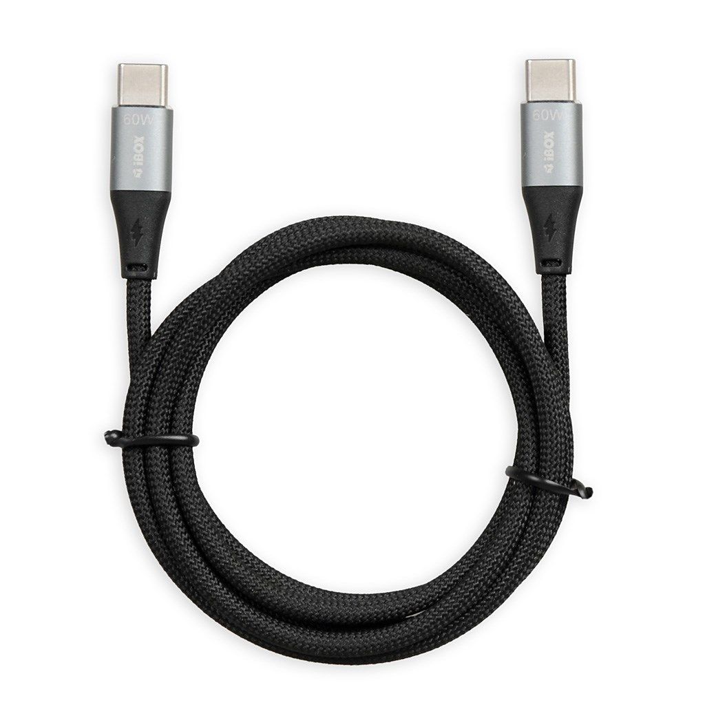 iBOX IKUTC USB-C cable 60W 1m Black_3