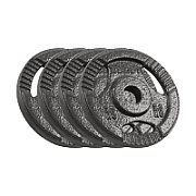 Cast Iron Weight Set 4x2.5kg  bore 31mm  disc with handles  REBEL ACTIVE_1