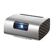 Videoproiector ViewSonic M10, 1920 x 1080 pixeli, 16:9, 2200 lm, RGB laser, 20000 h, Wi-Fi, Argintiu/Negru