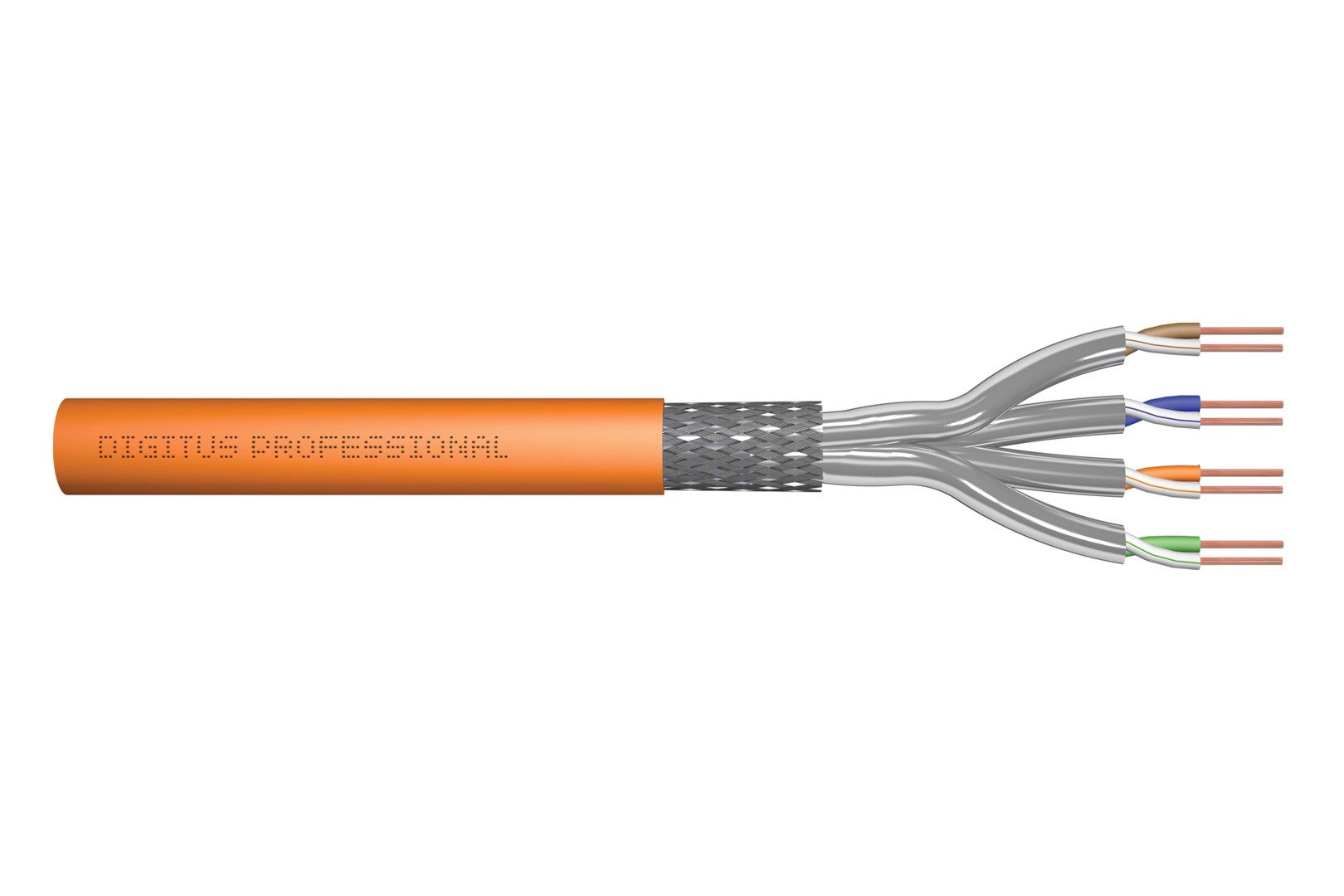 DIGITUS Cat.7 Installation Cable  S/FTP  B2ca  AWG 23/1  LSOH  100m  orange_5