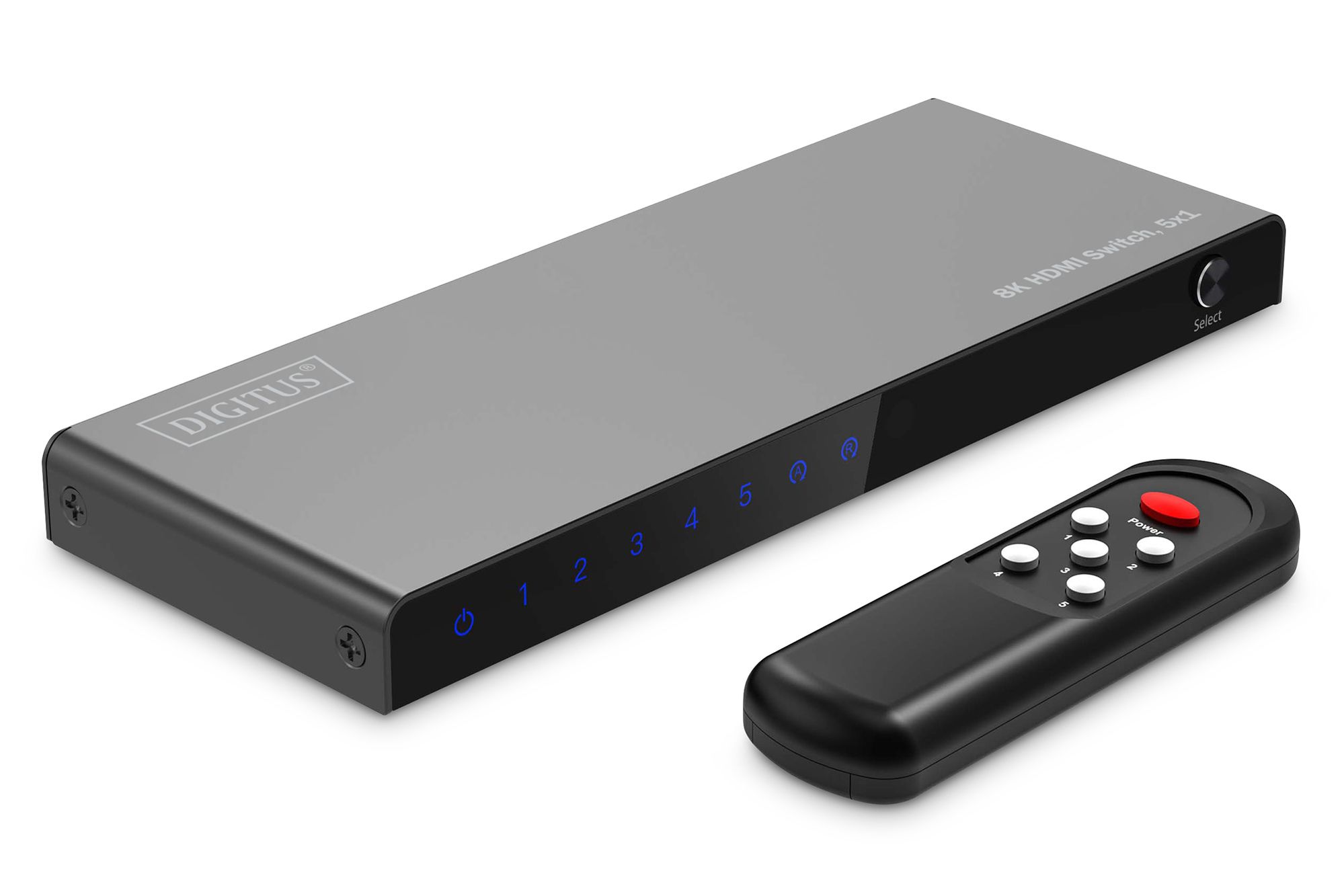 DIGITUS HDMI Switch  5x1 8K/60Hz HDR  HDCP 2.3