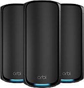 NETGEAR Orbi 970 Series Quad-Band WiFi 7, 3-Pack Quad-band (2.4 GHz / 5 GHz-1 / 5 GHz-2 / 6 GHz) Wi-Fi 6 (802.11ax) Negru Intern