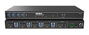 Switcher KVM 4x1, HDMI 4K@60, 18Gbps, HDCP2.3, HDR/HDR10/HDR10+/Dolby Vision, cu RS232 si telecomanda_1