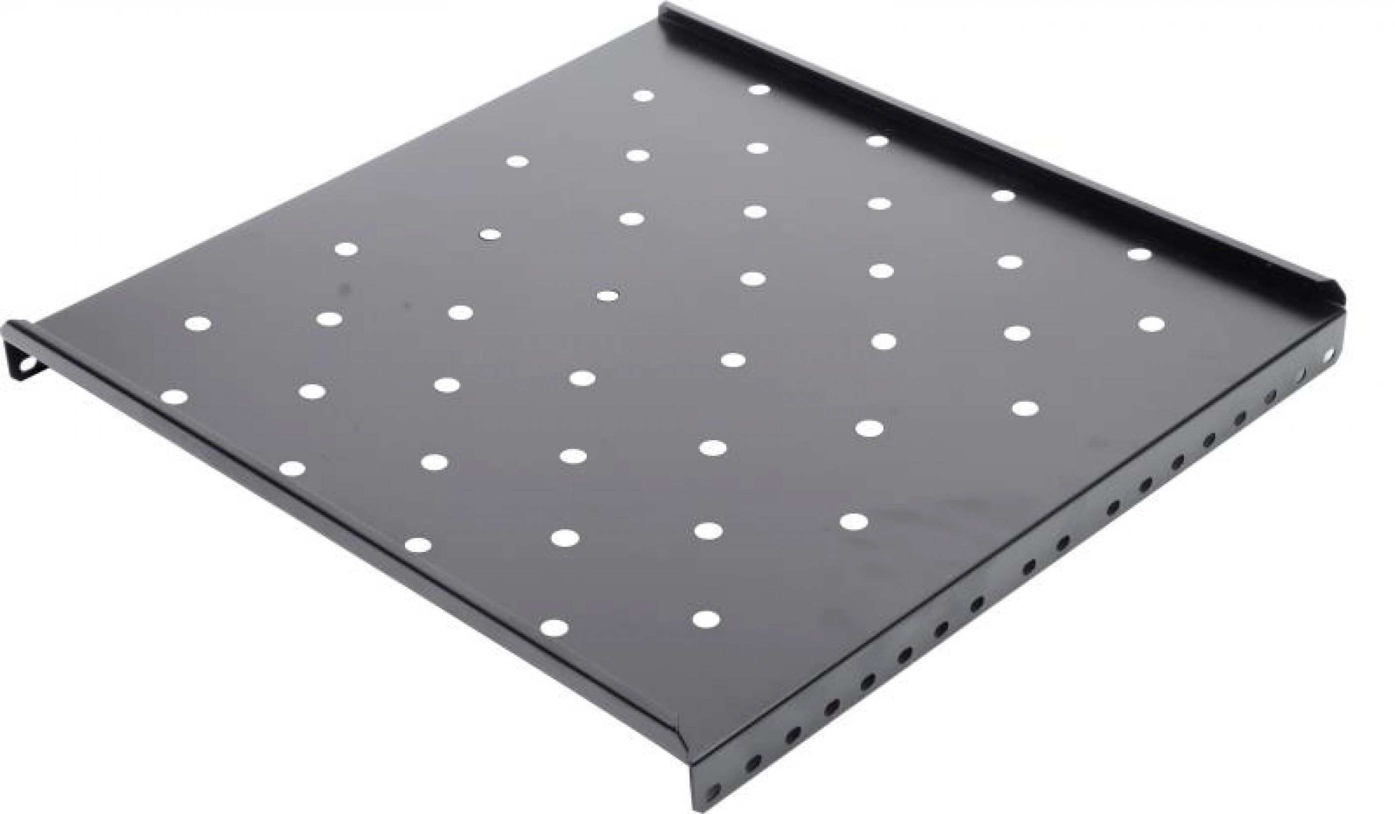 RAFT FIX SPACER 1U pentru rack 19 , adancime 650mm, pt. cabinet de 1000mm, suporta capacitate ridicata, vopsea antistatic, otel 1.2mm, black,  SPSF-1U650H-BK-03