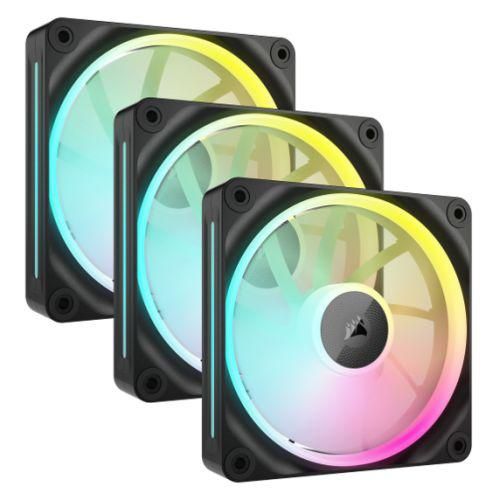 Ventilatoare Carcasa CORSAIR iCUE LINK LX120 3x120mm RGB NEGRU, viteza 0.400-2400 RPM +/- 10%, Airflow: 9.75-69.9 CFM, Presiune Statica: 0.13-5.22 mm-H2O, Nivel de zgomot: 10-36dBA