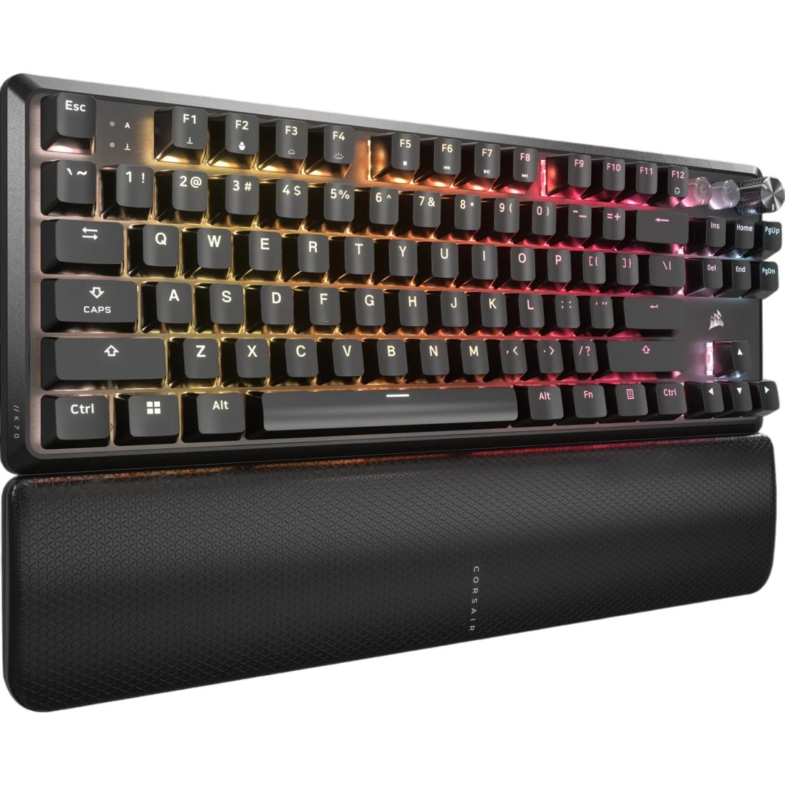 Tastatura Gaming Corsair K70 PRO TKL, RGB LED, switch CORSAIR MGX V2, USB, Negru_3