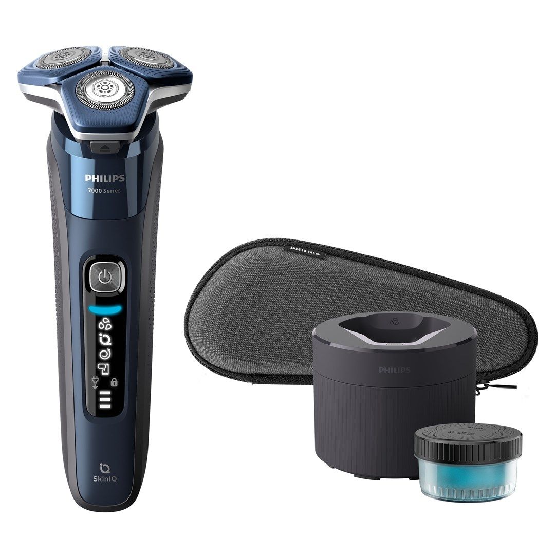 Philips SHAVER Series 7000 S7885/50 men's shaver Rotation shaver Trimmer Black  Blue_4