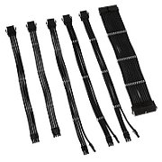 Kit 6 cabluri de extensie Core Adept Braided, Negru_2