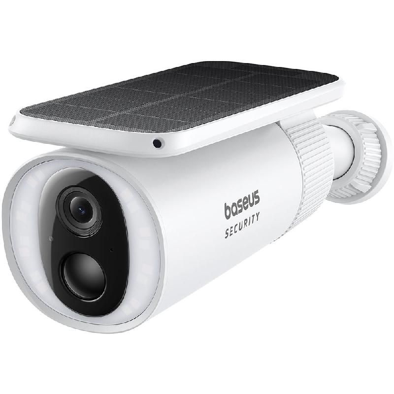 CAMERA IP Exterior Baseus S1, 2K, 2304 x 1296, panou solar cu acumulator integrat durata viata pana la 210 zile, unghi pana la 145 grade, IP67, dist. IR 30 m, tip lentila fixa 3 mm, 3 Mpx, wireless, slot SD card,  S0SW002130  (timbru verde 0.8 lei)