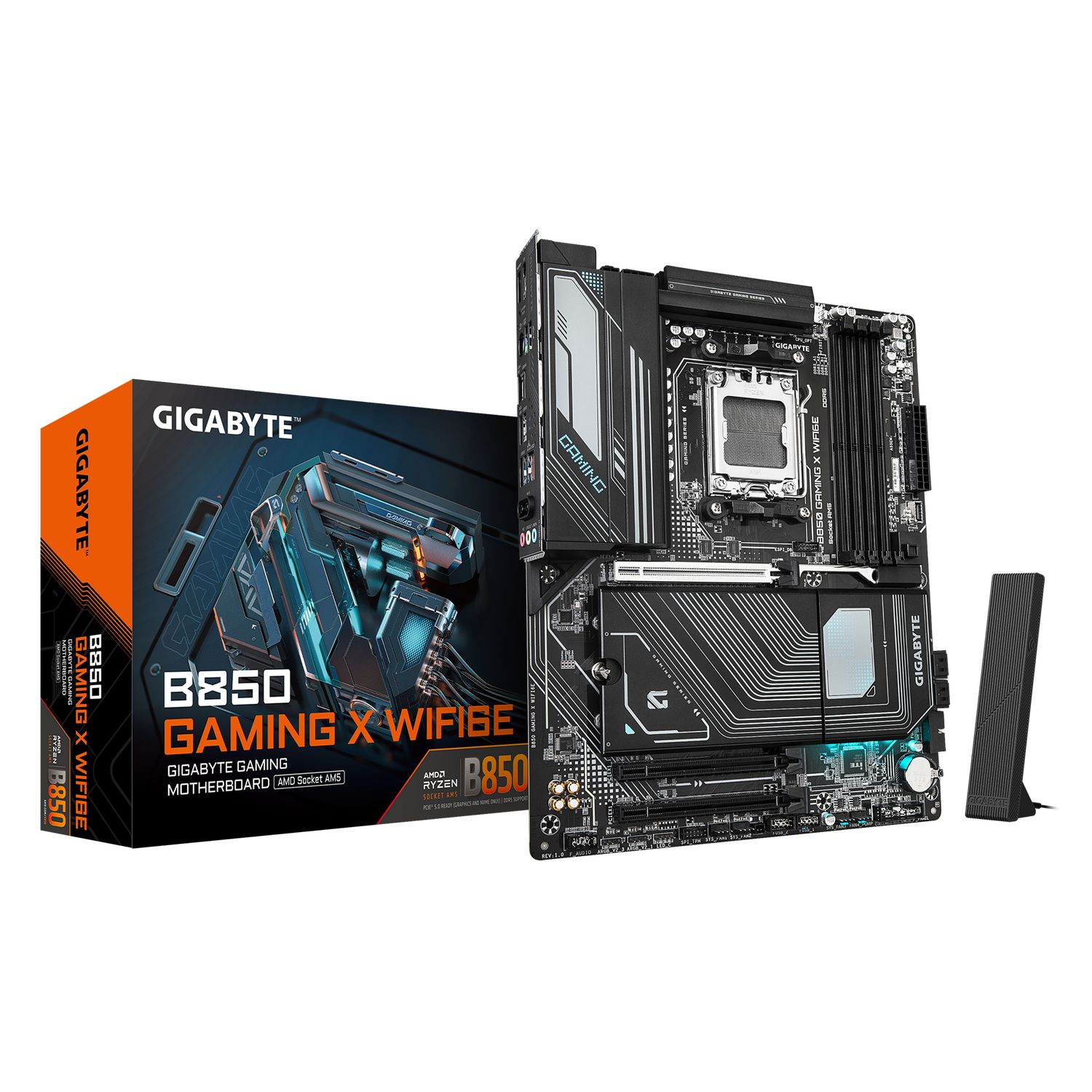 B850 GAMING X WIFI6E, AM5, DDR5, Wi-Fi, BT, ATX, Negru_4