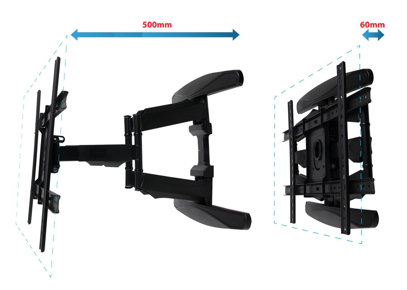 Esperanza ERW021 CRONOS 2.16 m (85 ) TV mount Black_6