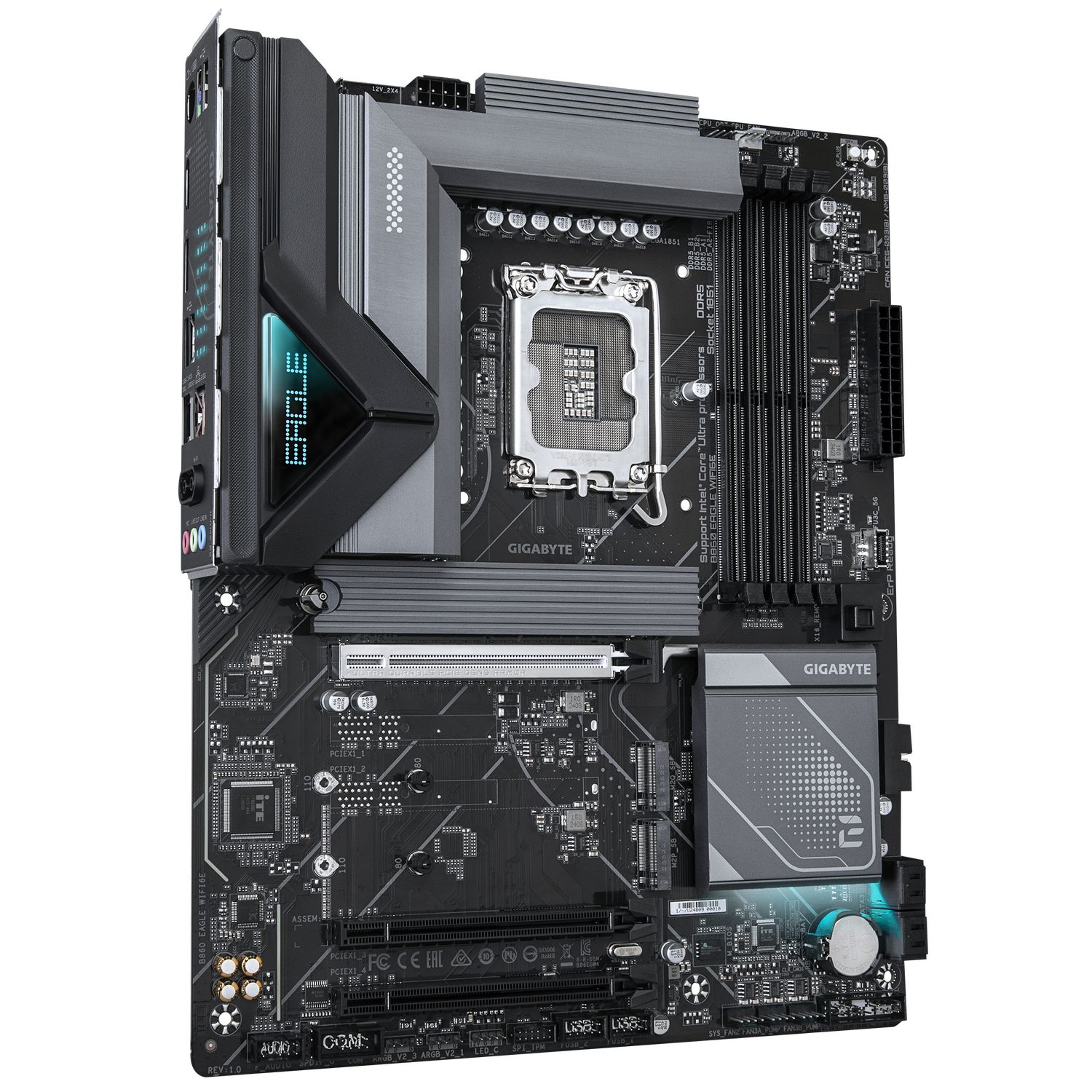 B860 EAGLE WIFI6E, LGA1851, DDR5, BT, ATX, Negru_2