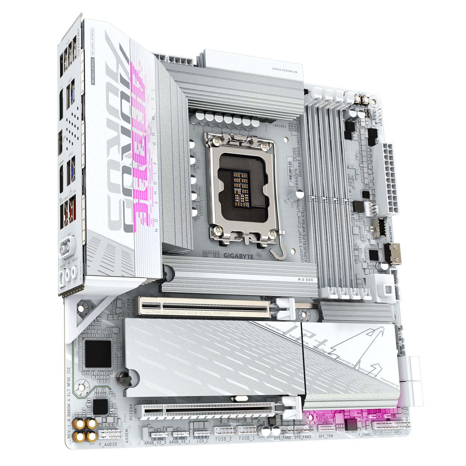 B860M AORUS ELITE WIFI6E ICE, LGA1851, DDR5, BT, mATX, Alb_2