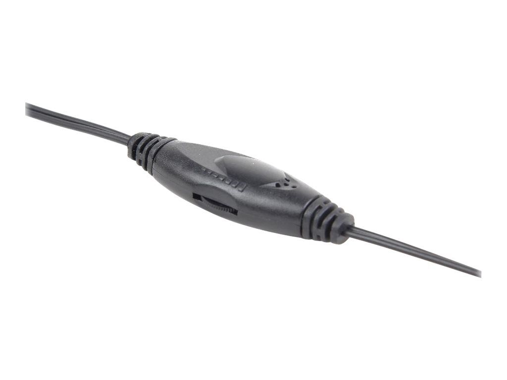 CASTI Gembird, cu fir, standard, utilizare multimedia, microfon pe fir, conectare prin Jack 3.5 mm x 2, negru / argintiu, 