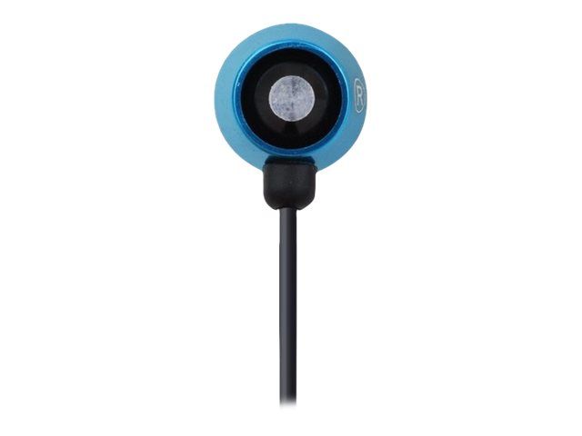 CASTI Gembird, cu fir, intraauriculare, pt smartphone, microfon pe fir, conectare prin Jack 3.5 mm, negru / albastru, 