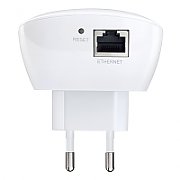 Wireless Range Extender TP-link, N300, Wall Plugged, 2.4GHz, 2 antene interne, 1 port LAN/WAN, Range extender button / Range extender mode, Atheros, 2T2R_8