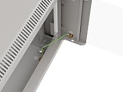 Wall-mounted rack cabinet 19  9U 540x350 grey with glass doors LANBERG (FLAT PACK)