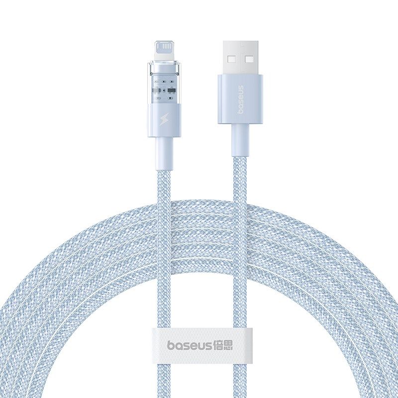 Baseus Gem USB to IP 2.4A fast charging cable 2 m Blue