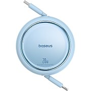 Baseus Free2Pull Expandable USB C to iP Ligtning fast charging cable 1 m 20 W Blue