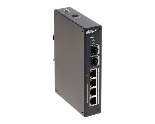 Switch Dahua PFS4206-4P-96, 2 porturi 10 / 100 Mbps