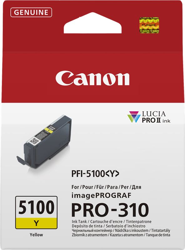 Cartus cerneala Canon 6955C001 ,Galben ,14.4 ml ,Original (PFI-5100y)