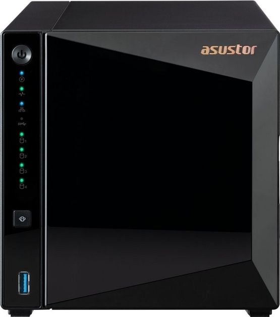 4 bay NAS, Realtek RTD1619B, Quad-Core, 1.7GHz, 2GB, 2.5GbE x1, USB3.2 Gen1 x3, WOW (Wake on WAN), Toolless installation with hot-swappable tray, hardware encryption, MyArchive, EZ connect, EZ Sync