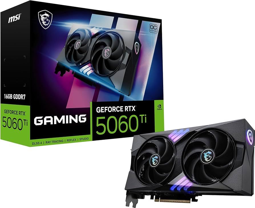 Placa video MSI GeForce RTX 5060 Ti GAMING OC 16 GB GDDR7 128 bit