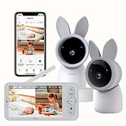 Kit supraveghere Arenti  Alnany , 2K UHD, 3MP, ecran LCD 5 inch, 3000 mAh, mini, wireless, microSD max 256GB, detectie miscare si sunet, senzor temp si umiditate, lumina veghe, , audio bidirectional, ,  AINANNY-LCD  (timbru verde 0.8 lei) - 697205568