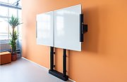 Solutie Classroom cu Whiteboarduri laterale pentru display 65  si Stand motorizat mobil Vogel's RISE5205