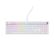 Tastatura gaming mecanica cu fir Genesis Thor 404, iluminare RGB, 107 taste, 11 butoane multimedia, alb