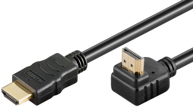 HDMI cable 3m HS (high speed) HDMI male to HDMI male one end bent 90&ampdeg V1.4
- gold plated contacts
- High Speed
- Ethernet
Packaging: bulk 1 pc.