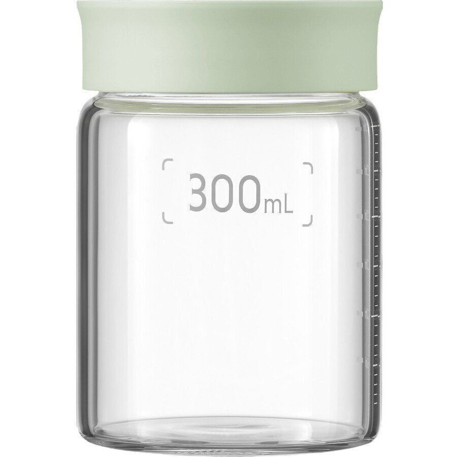 BUYDEEM Glass storage box 300ml x2, model CS1002, color Cozy Greenish