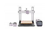 Imprimanta 3D Snapmaker Artisan 3DP, doua capete printare (IDEX), Volum printare: Dual 350mm × 400mm × 400mm, extruder stang 375mm × 400mm × 400mm, extruder drept 400mm × 400mm × 400mm, diametru duza: 0.4mm, temperatura duza: 300°C, viteza: 180mm/s, platforma printare: PEI-coated Glass, 80°C, PLA