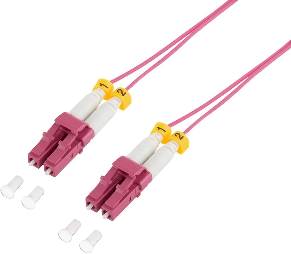PATCH CORD Fibra Optica LOGILINK OM4 50/125, multimode, LC/UPC-LC/UPC, LSZH, 3 m, super-slim, violet,  FS4LC03  (timbru verde 0.08 lei)