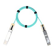 Dell Networking 200GbE QSFP28-DD Active Optical Cable No FEC 5 Meter Customer Kit
