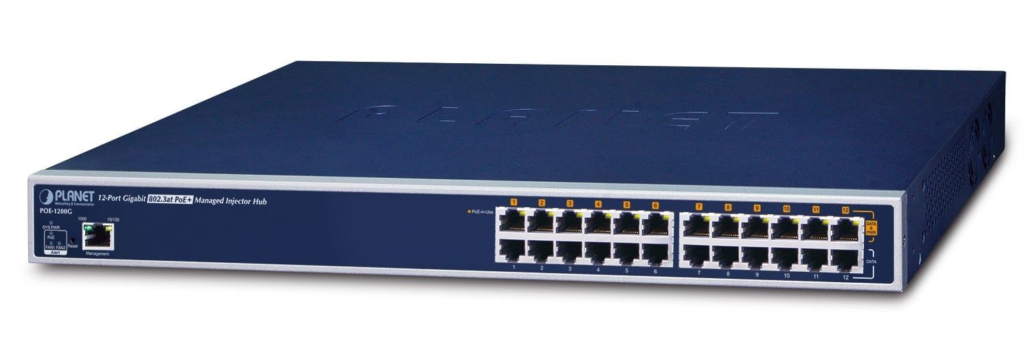 Switch Planet POE-1200G, 12 porturi 10/100/1000 Mbps