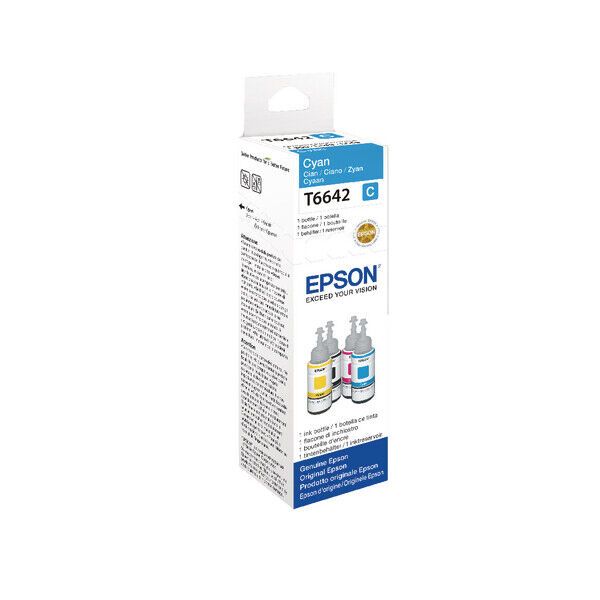 Flacon cerneala Epson C13T664240 ,Albastru ,70 ml ,Original (T6642)