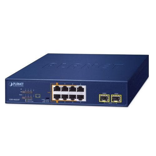 Switch Planet GSD-1022UP, 8 porturi 10/100/1000 Mbps