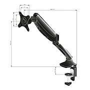 iiyama DS3001C-B1 sistem montare monitor/stand 68,6 cm (27 ) Birou Negru