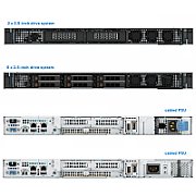 Server DELL PowerEdge R260, Rack 1U, Intel Xeon E-2414 (4 C / 4 T, 2.60 GHz - 4.50 GHz, 12 MB cache, 55 W), 16 GB DDR5 ECC, 1 x 2 TB HDD, DELL PERC H355, 700 W